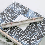 Long Grey Velvet Charm Bar Stackers