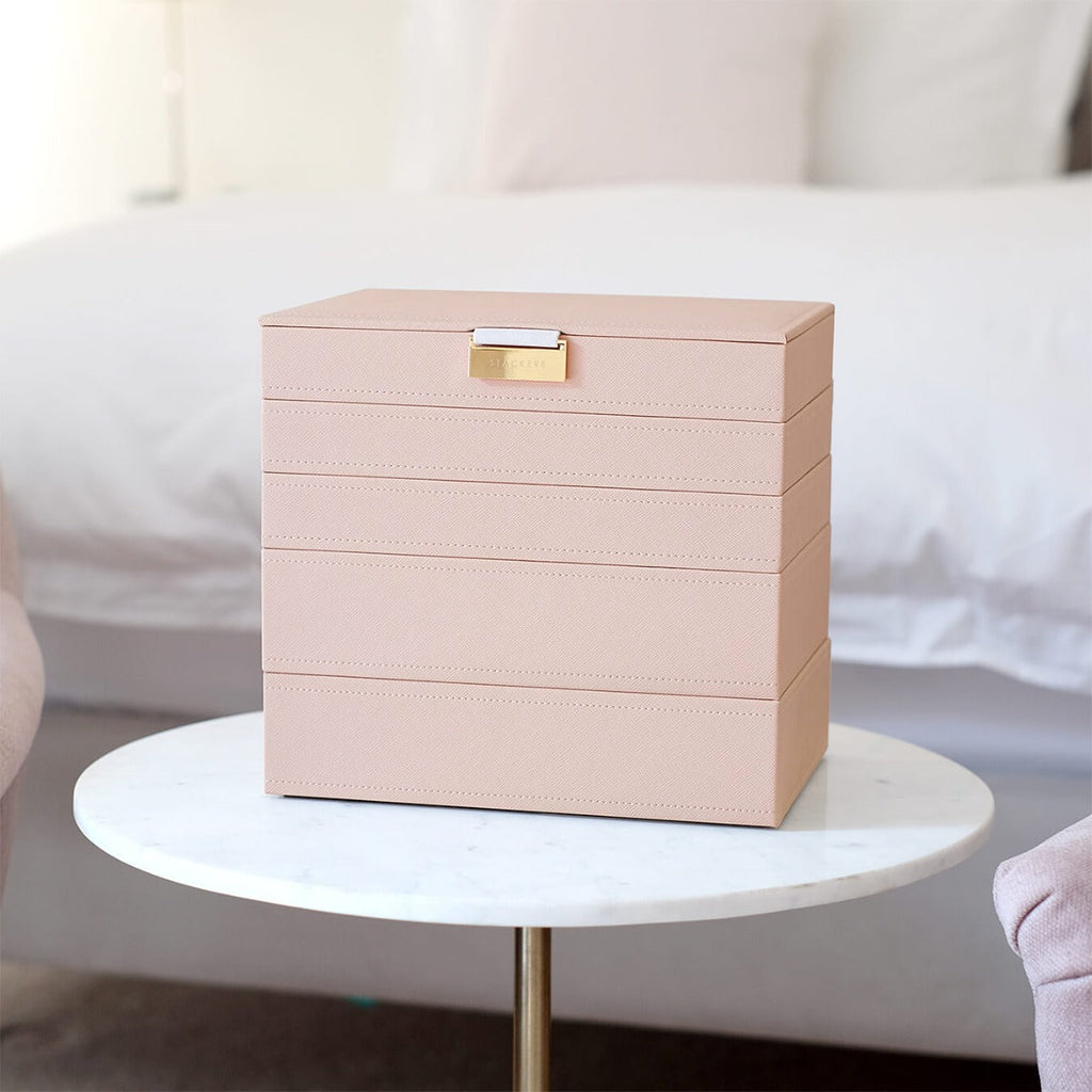 Blush Classic Jewellery Box Set of 5 Stackers
