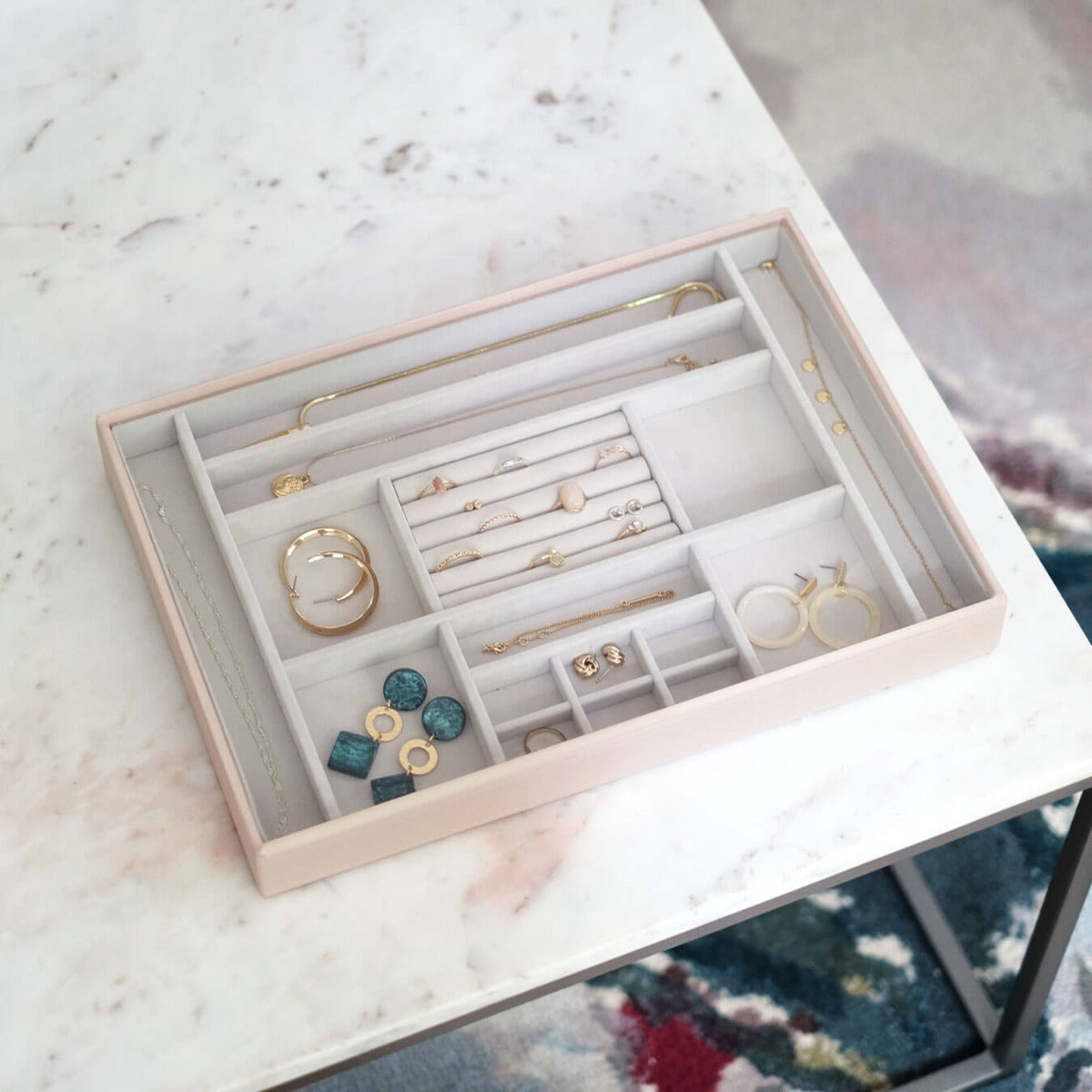 Blush Supersize Ring & Accessory Layer Stackers