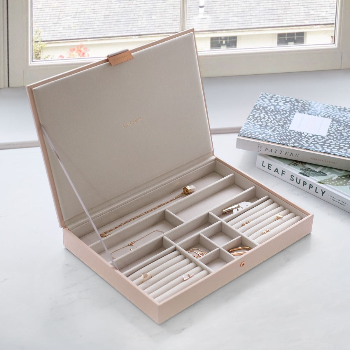 Blush Supersize Jewellery Box Lid Stackers