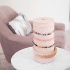 Blush Hair Accessory Organiser Stackers