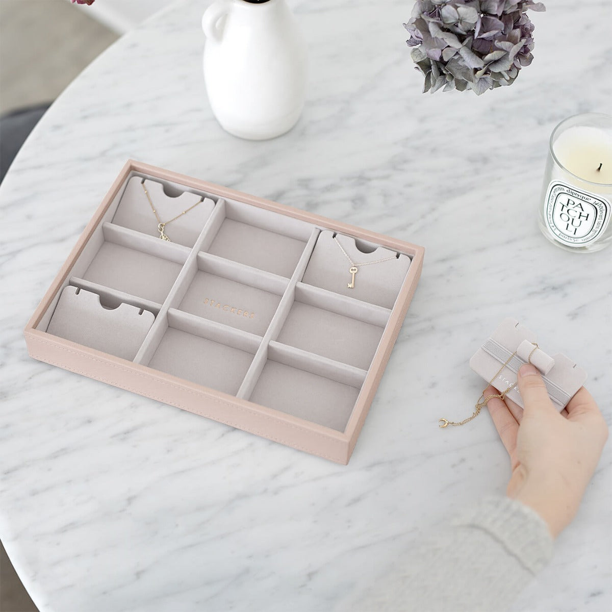 Blush Classic Statement Earring Layer Stackers