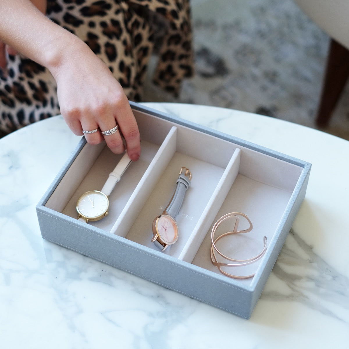 Dusky Blue Classic Watch & Accessory Layer Stackers