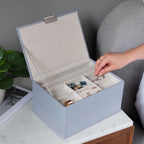 Dusky Blue Classic Jewellery Box Stackers
