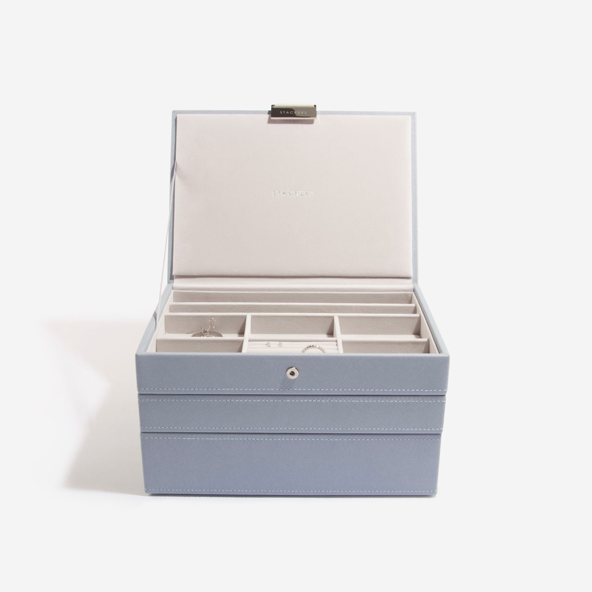 Dusky Blue Classic Jewellery Box Stackers