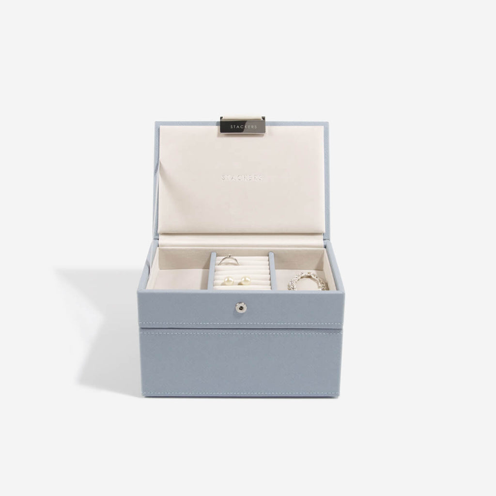 Dusky Blue Mini Jewellery Box Stackers