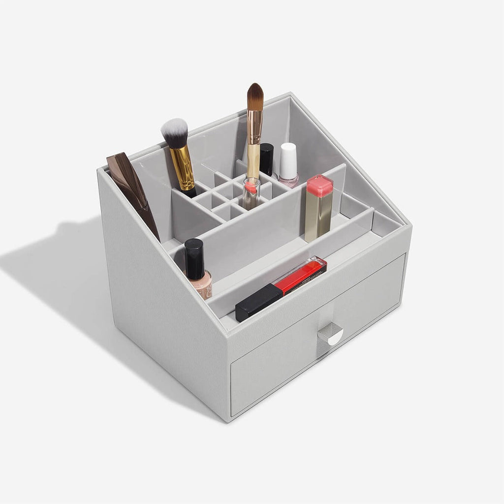 Pebble Classic Grey Makeup Organiser Stackers