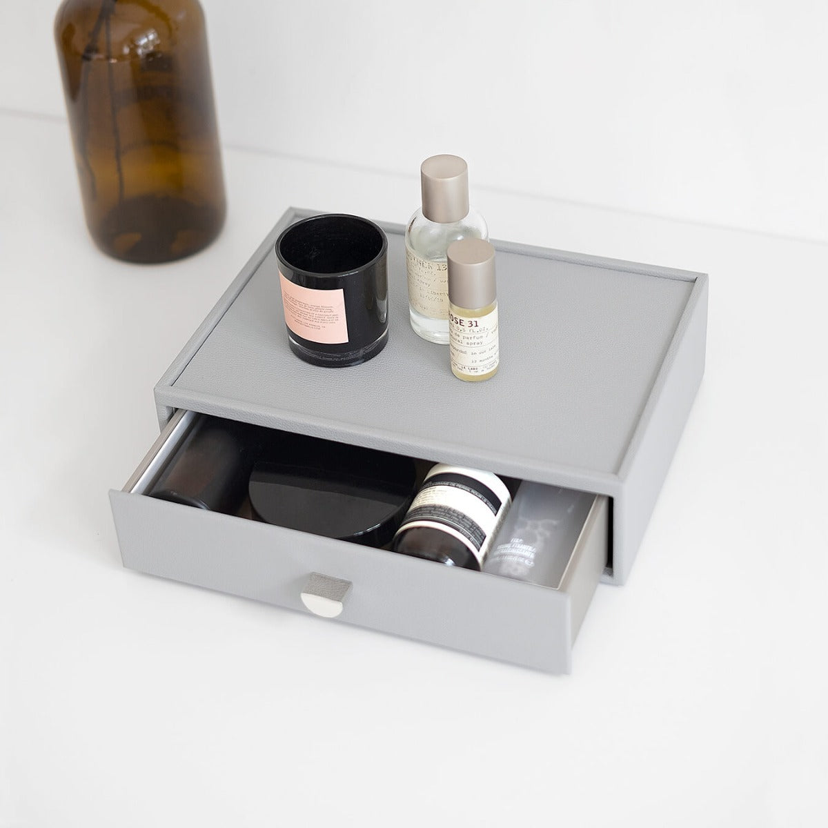 Pebble Grey Classic Makeup Organiser Drawer - Makeup Storage & Organisation - Stackers Australia