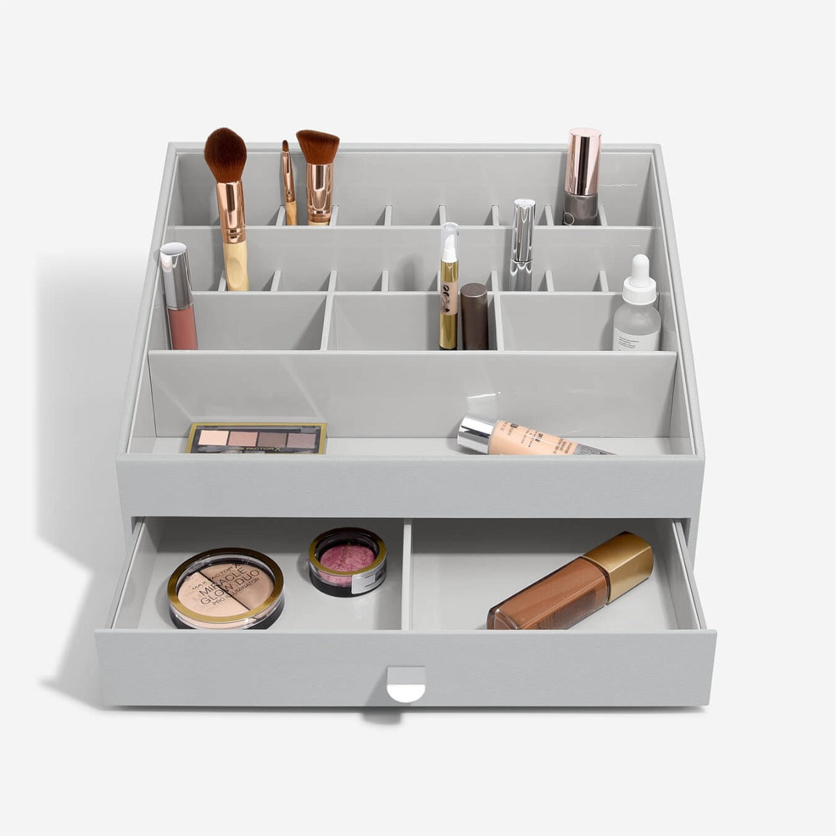Pebble Grey Supersize Makeup Organiser