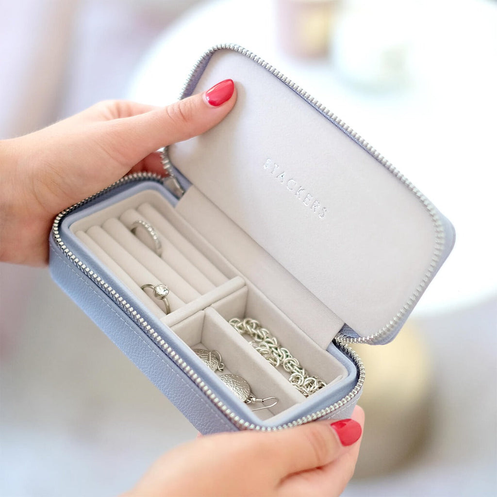 Lavender Medium Travel Jewellery Box - Travel Jewellery Box - Stackers Australia