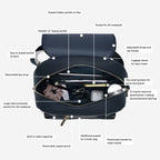 Navy Pebble Backpack Stackers