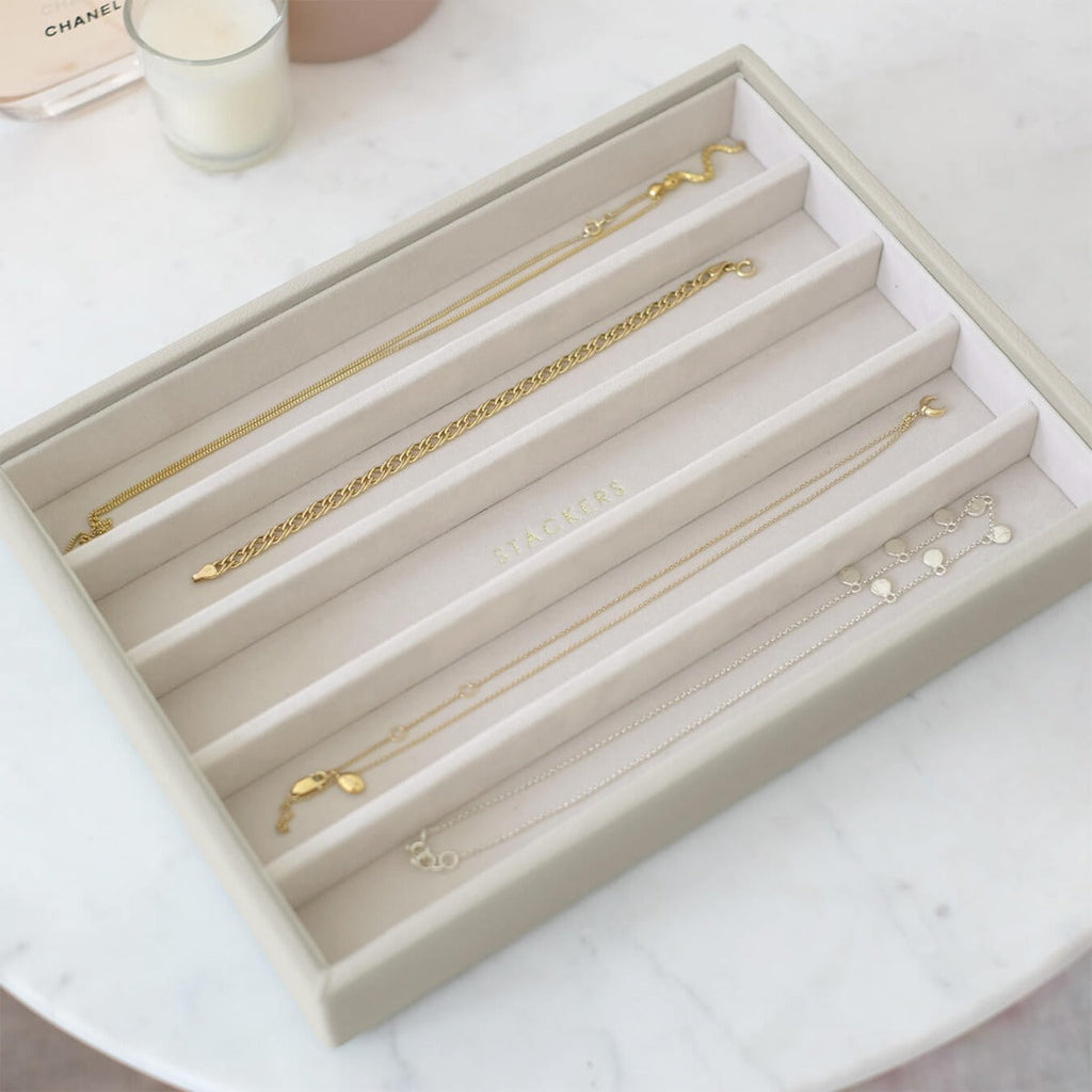 Oatmeal Classic Necklace Layer Stackers