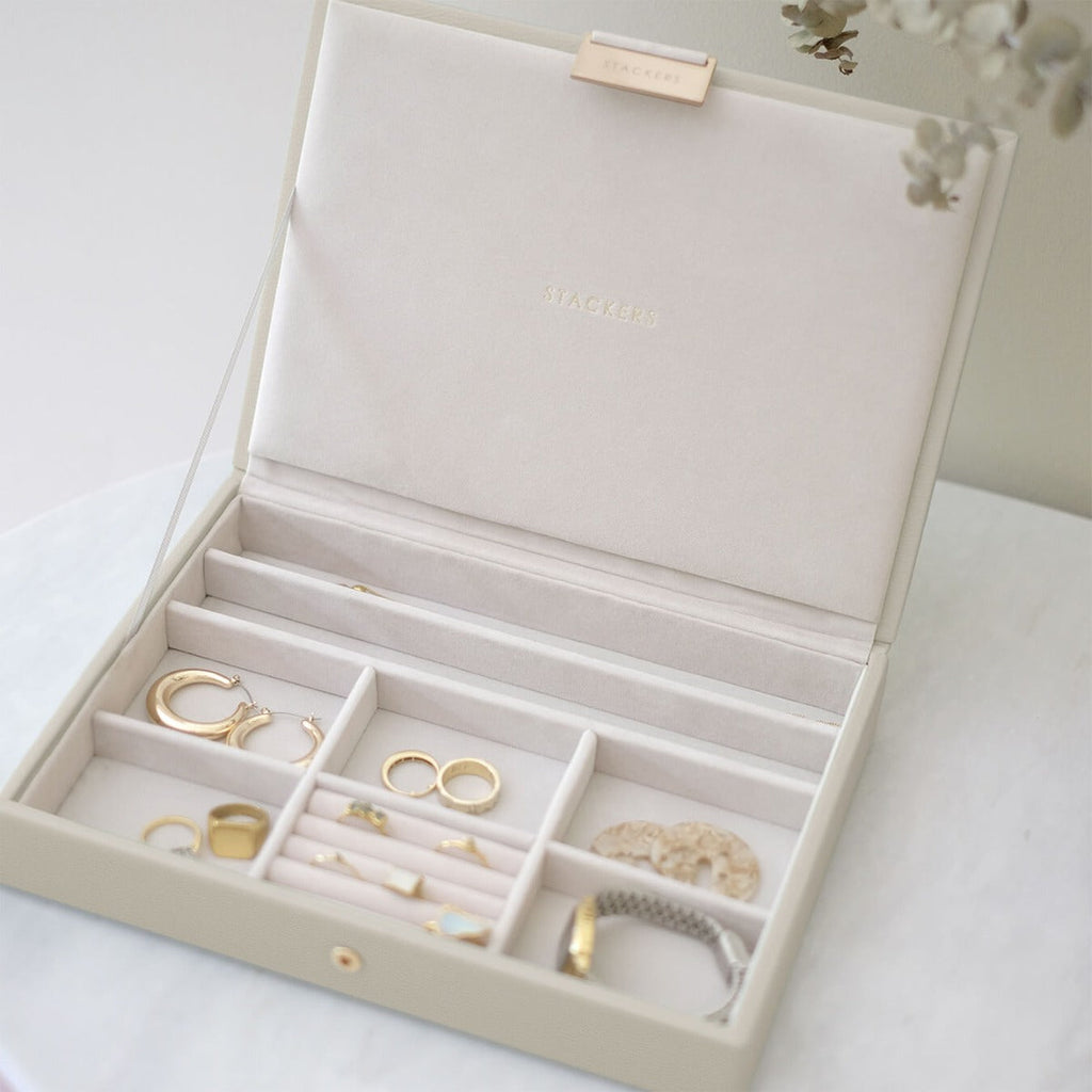 Oatmeal Classic Jewellery Box Lid Stackers