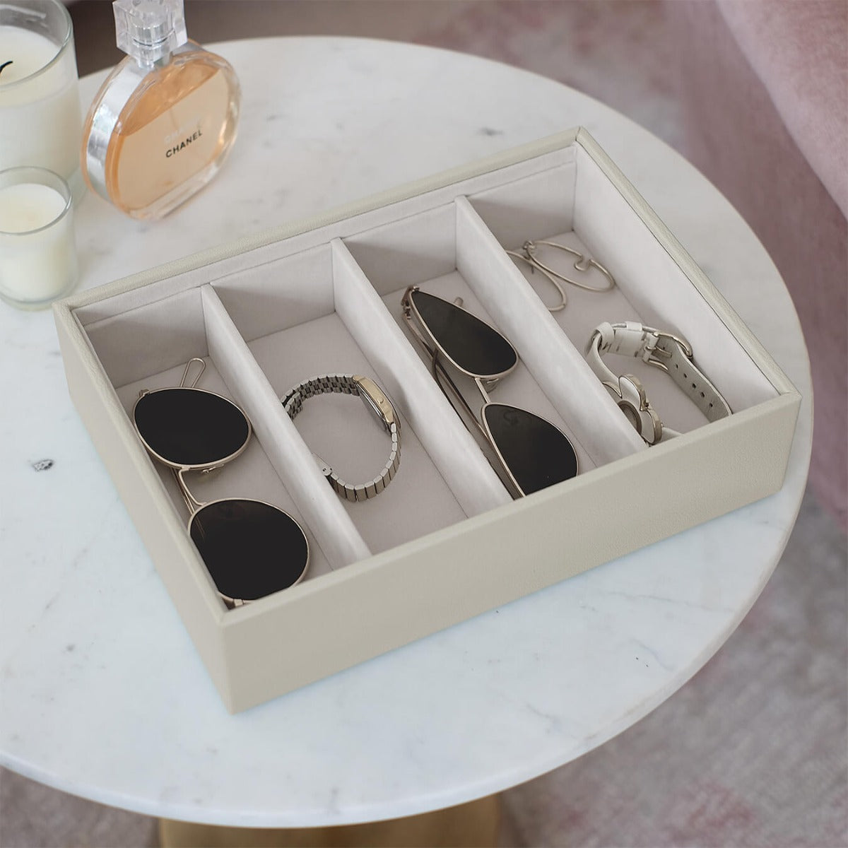 Oatmeal Classic Glasses & Accessory Layer Stackers