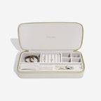 Oatmeal Sleek Necklace Travel Jewellery Box Stackers