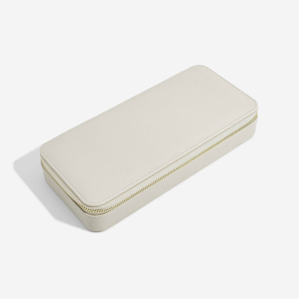 Oatmeal Sleek Necklace Travel Jewellery Box Stackers