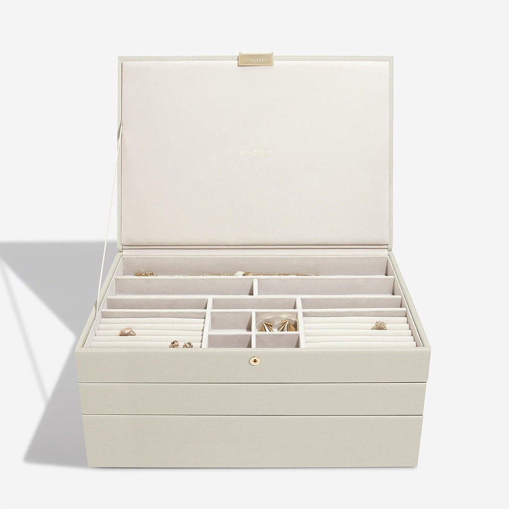 Oatmeal Supersize Jewellery Box Stackers