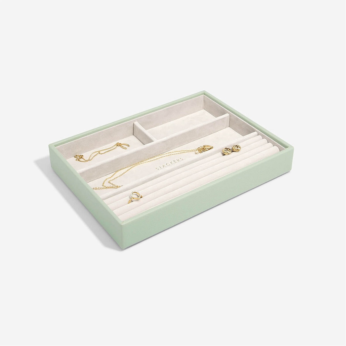 Sage Green Classic Ring & Bracelet Layer Stackers