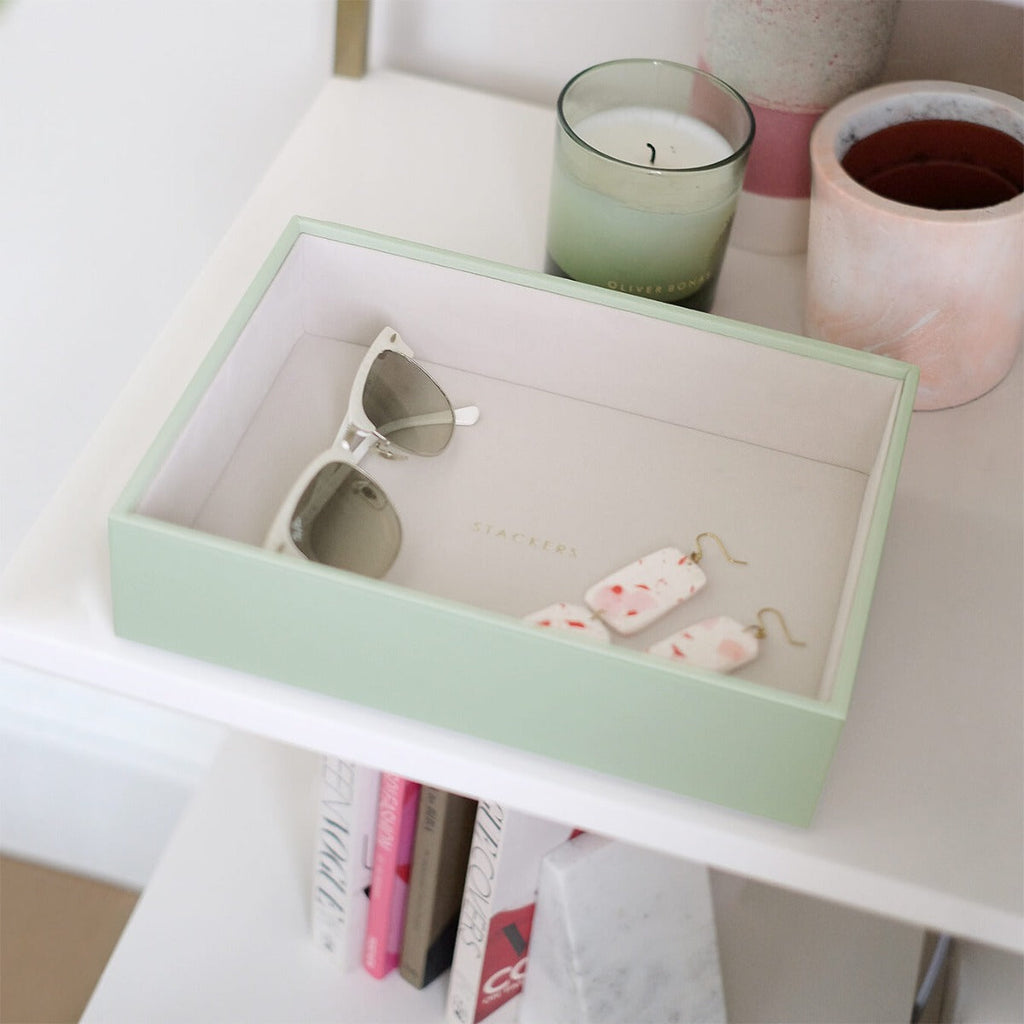 Sage Green Classic Chunky Jewellery Layer Stackers