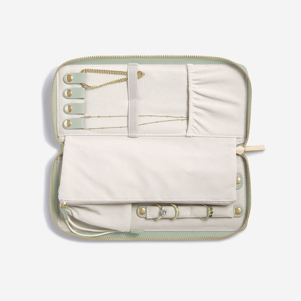 Sage Green Jewellery Roll Stackers