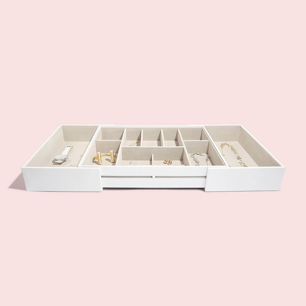 White Large Jewellery Slider Stackers