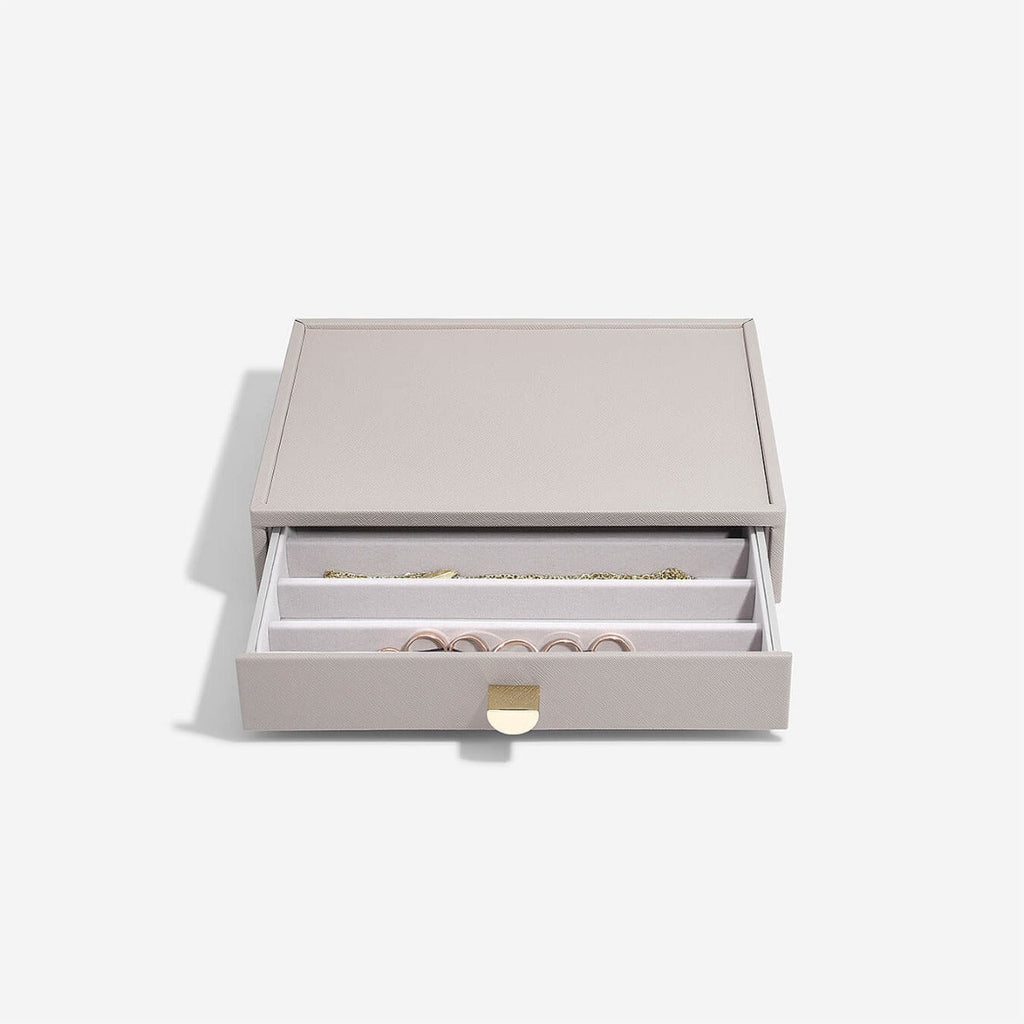 Taupe Classic Drawer Necklace Layer Stackers