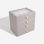 Taupe Classic Drawers Set Of 4 Stackers