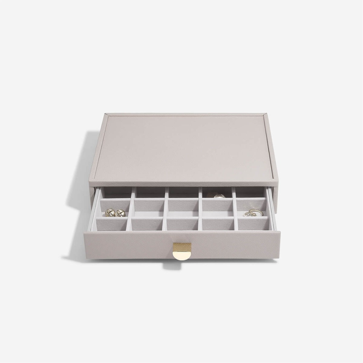 Taupe Classic Drawers Set Of 4 Stackers