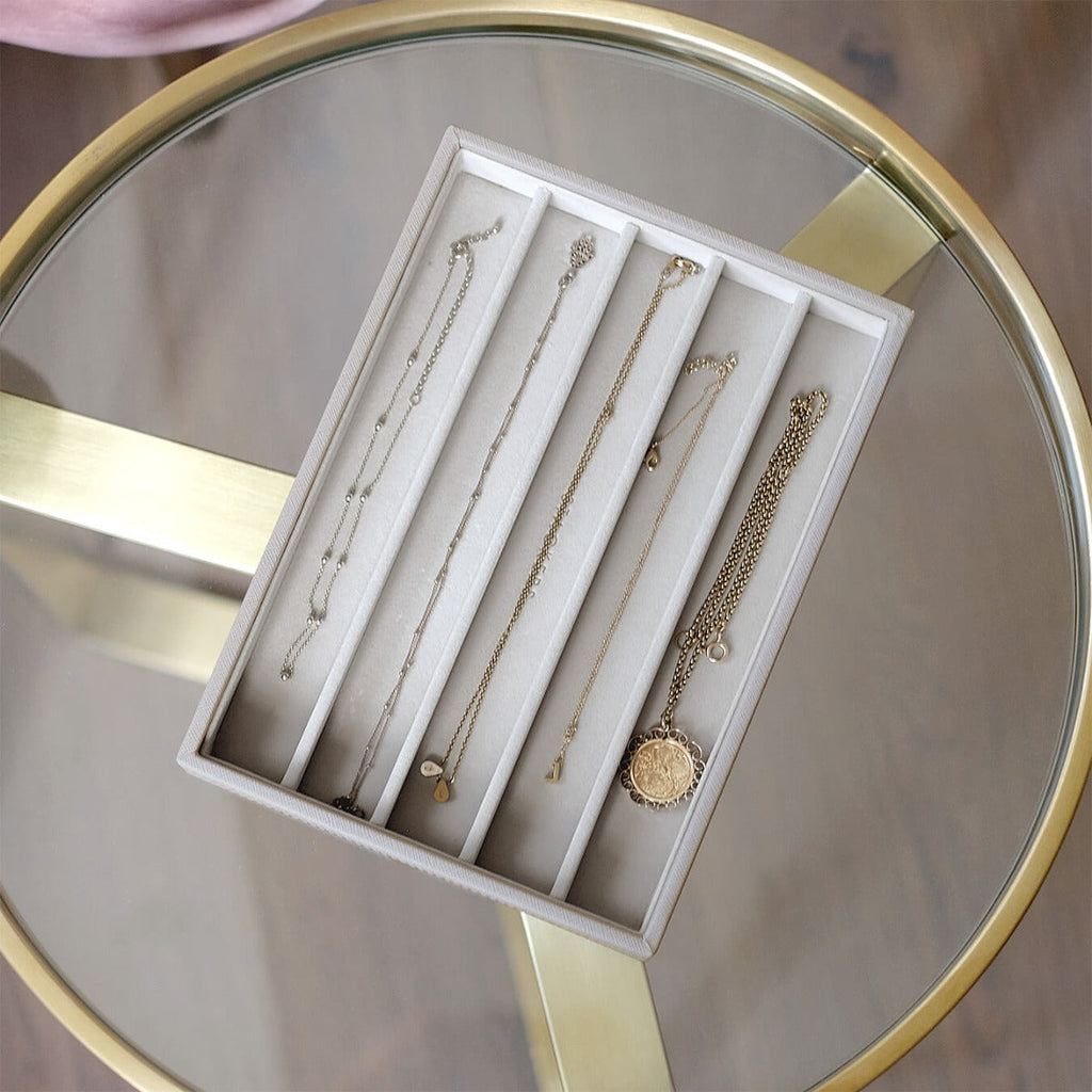 Taupe Classic Necklace Layer Stackers