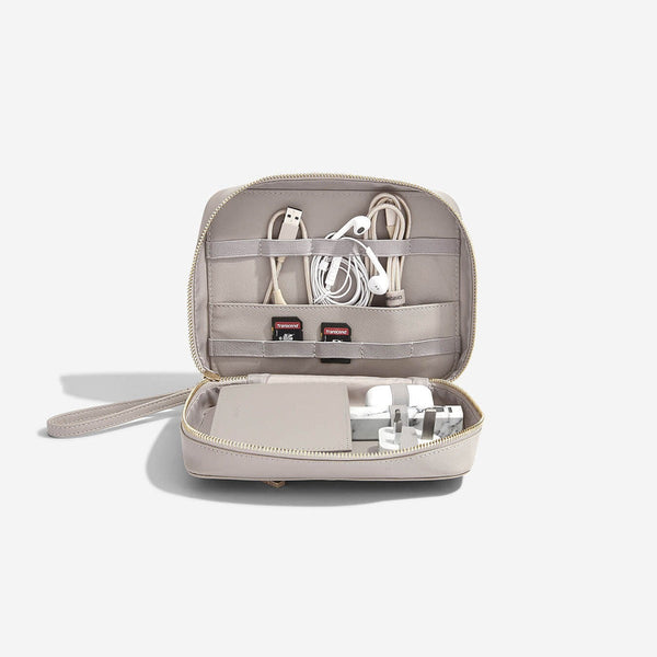 Taupe Cable Tidy Bag - Cable Organiser - Stackers Australia