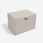Taupe Classic Jewellery Box Set of 4 Stackers