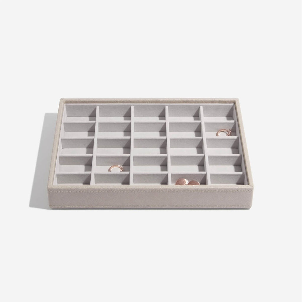 Taupe Classic Jewellery Box Set of 4 Stackers