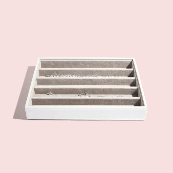 The Necklace Nurturer Box (White) - Jewellery Box Accessories - Stackers Australia Australia