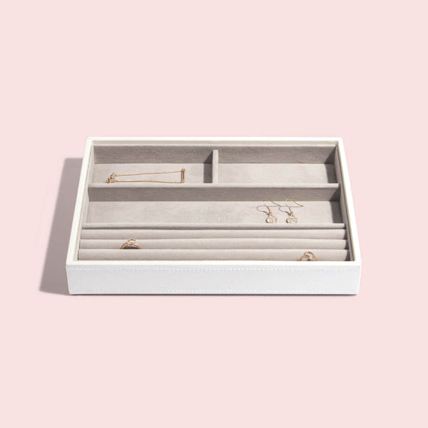 White Classic Jewellery Box Set of 4 - Jewellery Box - Stackers Australia