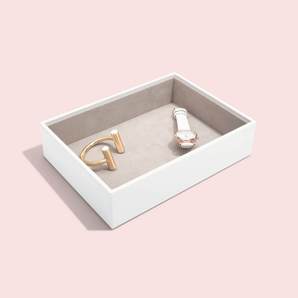 White Classic Chunky Jewellery Layer Stackers