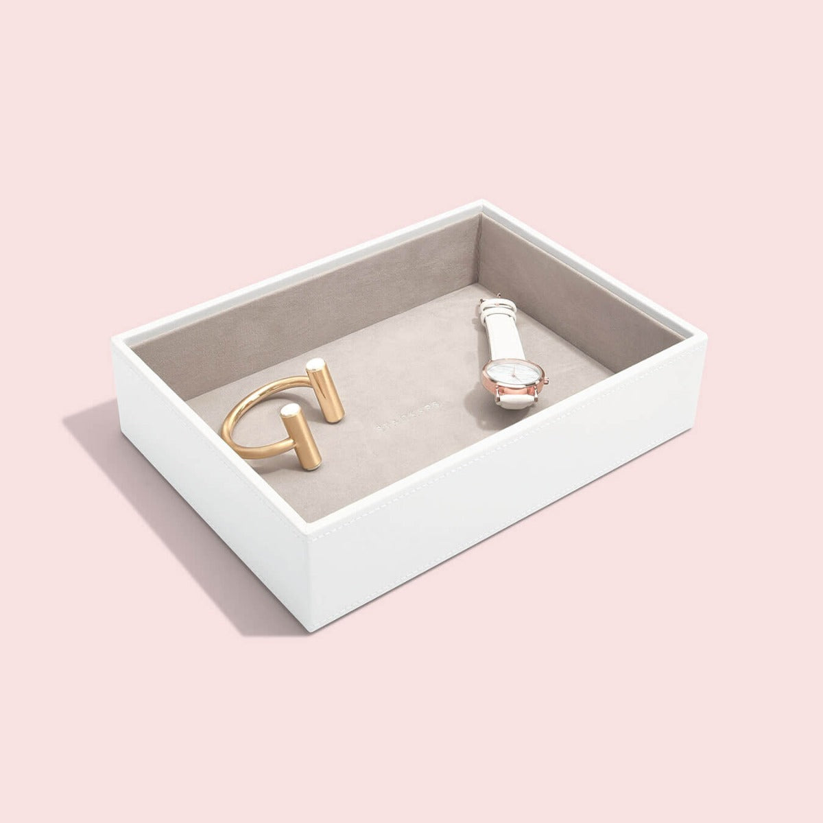 White Classic Chunky Jewellery Layer Stackers