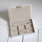 White Classic Jewellery Box Lid Stackers