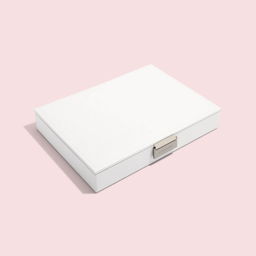 White Classic Jewellery Box Lid Stackers