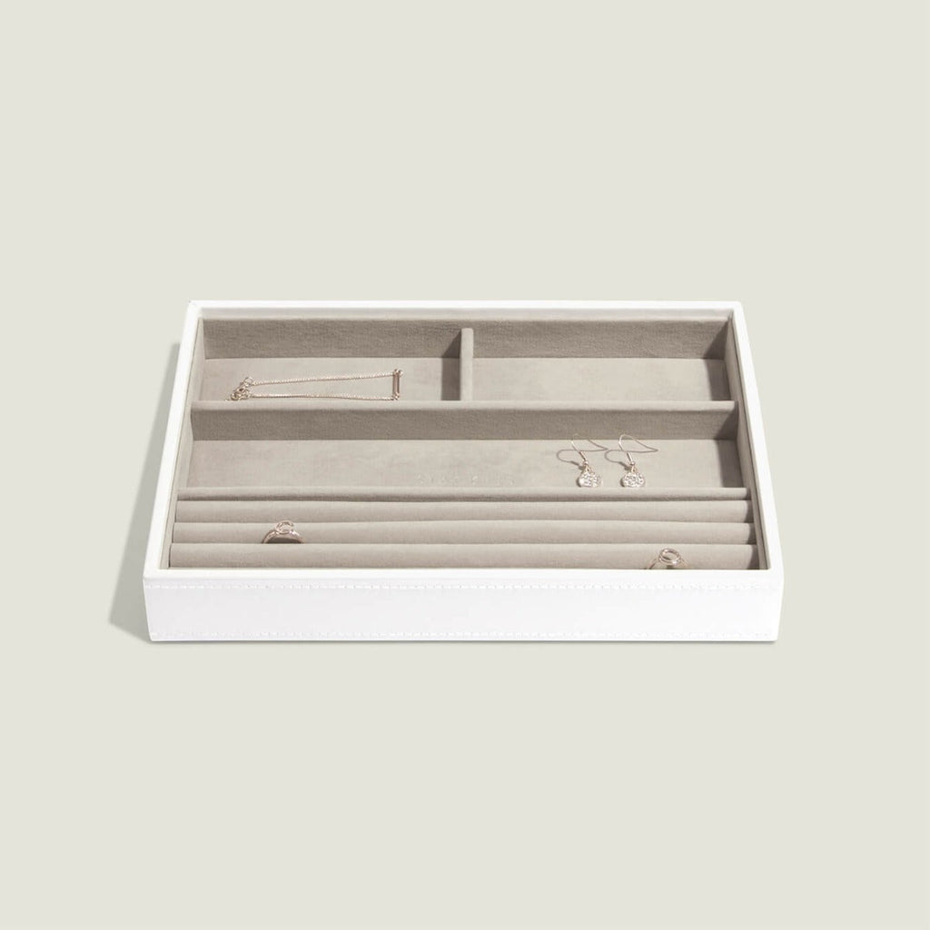 White Classic Jewellery Box Set of 4 - Jewellery Box - Stackers Australia