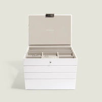 White Classic Jewellery Box Set of 4 - Jewellery Box - Stackers Australia