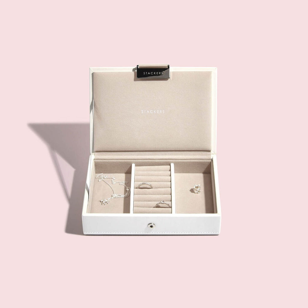 White Mini Jewellery Box Stackers