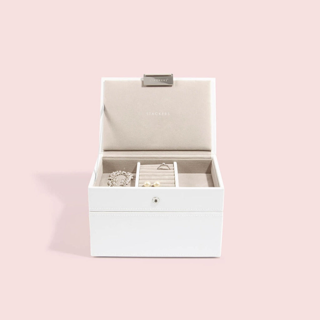 White Mini Jewellery Box Stackers