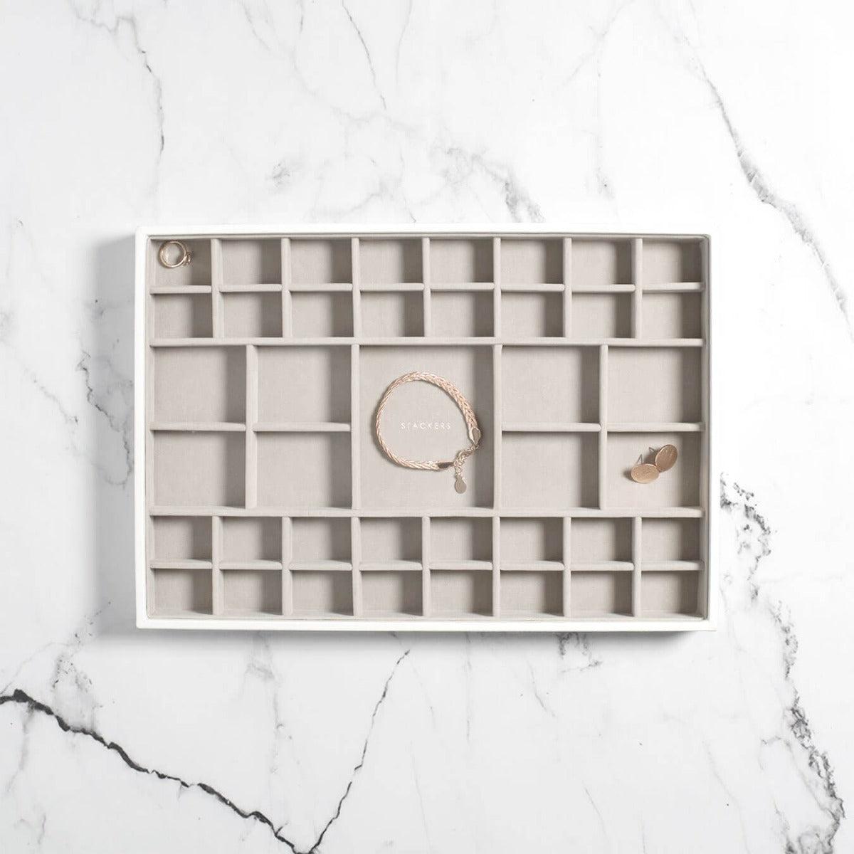 White Supersize Trinket Layer Stackers