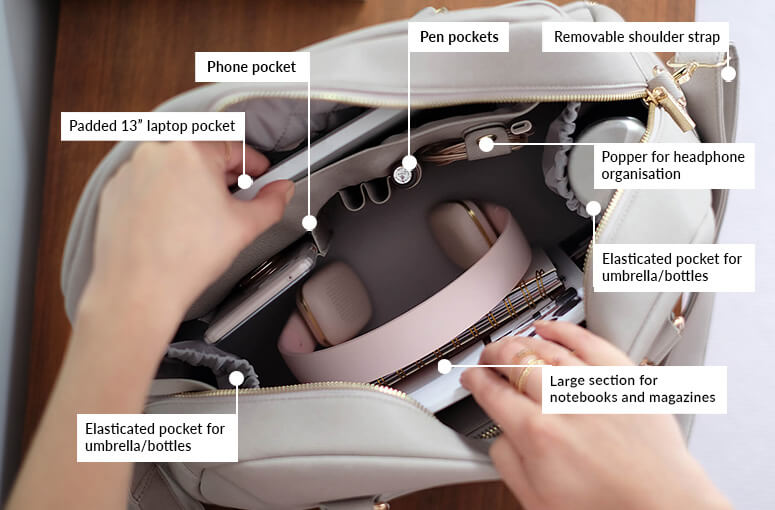 Taupe Handbag Stackers