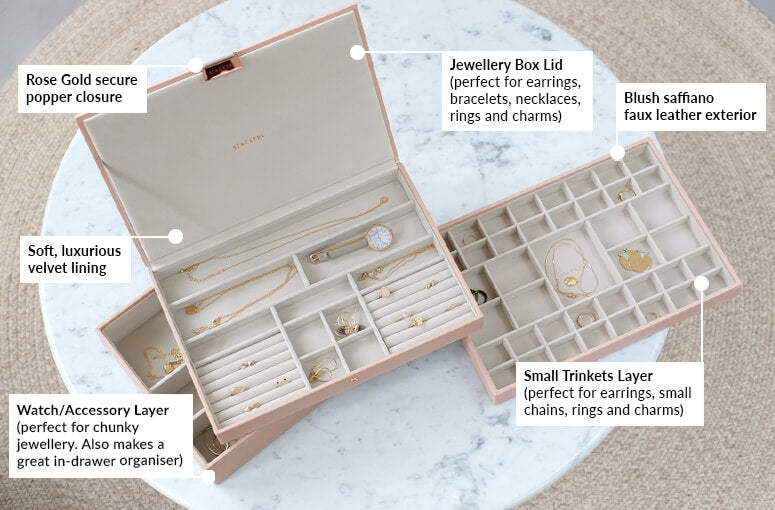 Blush Supersize Jewellery Box Stackers